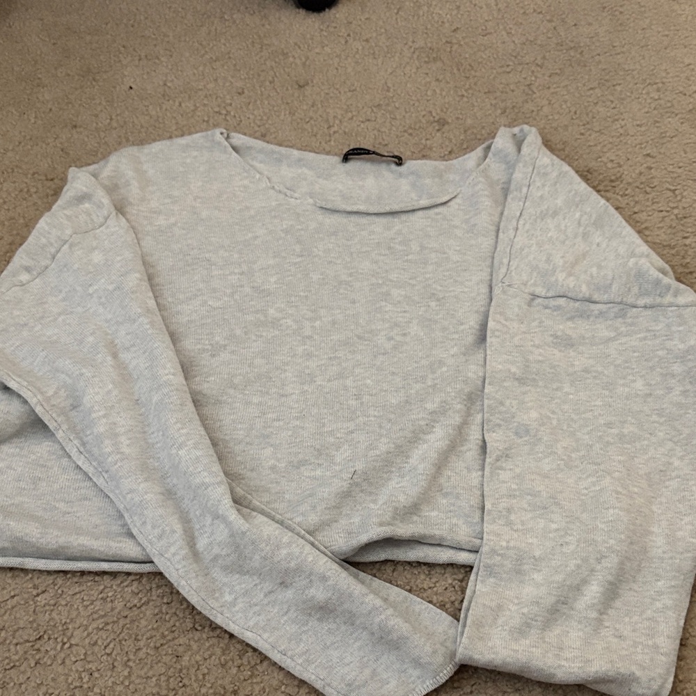 Brandy Melville Heather Gray Knit Top